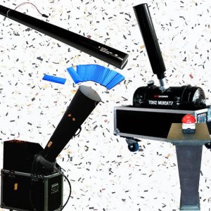 Stadiumshot, CO2 shooter, streamers, confetticannon handshooter