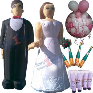 Trouwen? van opblaasbaar bruidspaar tot confetti en ballonnen